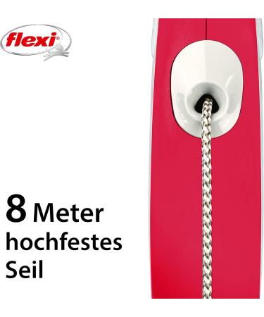 Buy Flexi Dog Leash - Extendable with Soft Handle 3m/5m/8m Options for Dogs 8-20kg Red - International Shipping Available - Buy Online on GoSupps.com
