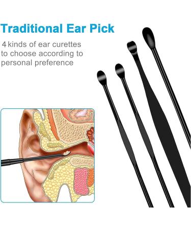 7 Pcs Ear Pick Earwax Removal Kit - Ear Cleansing Tool Set with Keychain Box - Ear Curette Wax Remover Tool - Easy Ear Cleaning Solution - Buy Online on GoSupps.com