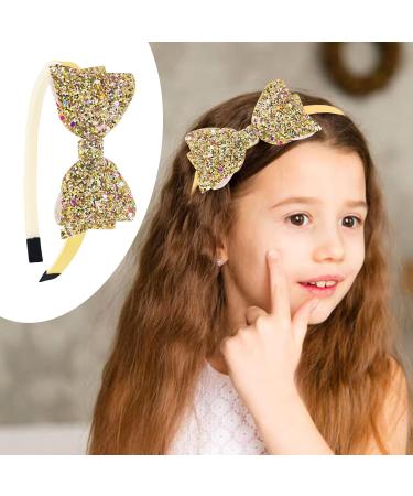 Cinaci 10 Pieces Sparkling Sequin Bow Plastic Headbands with Teeth Hair Bands Hairbow Accessories for Toddlers Kids Teens Girls - Buy Online on GoSupps.com
