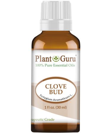 Clove Bud Essential Oil 1 oz / 30 ml 100% Pure Undiluted Therapeutic Grade for Aromatherapy Diffuser Natural Remedies for Skin Body Hair. Great for DIY Candle and Soap Making.