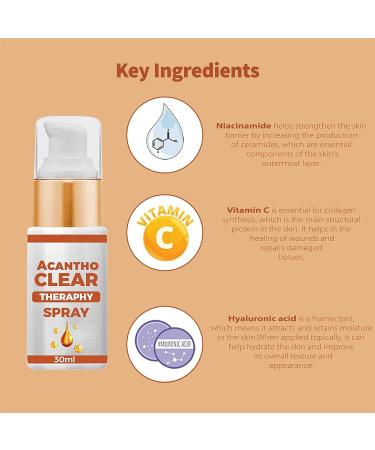 OAKITA Acanthoclear Therapy Spray - Acanthosis Nigricans Treatment for Dark Knuckle - 1PCS/2PCS - Buy Online on GoSupps.com