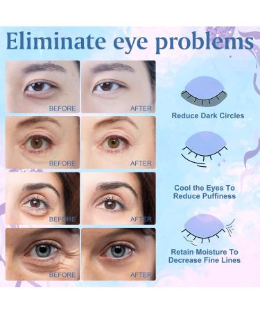 Natural Marine Collagen & Hyaluronic Acid Eye Masks - 18 Pairs Anti-Aging Pads for Dark Circles & Swollen Eyes - Buy Online on GoSupps.com