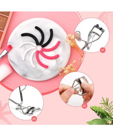 PROUSKY 30 Pieces Eyelash Curler Refills Black Pink Silicone Rubber Lash Curler Pads Replacement Makeup Tools for Universal Eyelash Curler with a Clear Storage Box Fits All Eye Shapes colorful - Buy Online on GoSupps.com
