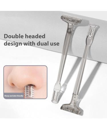 YUGSHNKFC 2 in 1 Nose Hair Trimmer Manual Nose Hair Cutter Double Head Rotating Nose Hair Trimmer Women and Men - Buy Online on GoSupps.com
