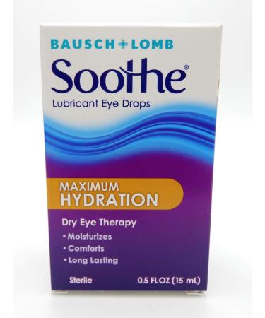 Bausch + Lomb Soothe Lubricant Eye Drops Maximum Hydration 0.5 fl oz (15 ml)