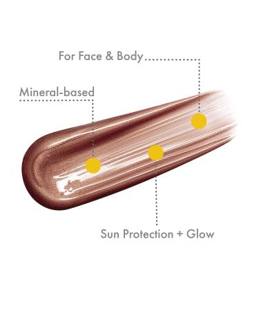 Unsun Face & Body Mineral Highlighter SPF 15 - Bronze Goddess 1 Fl Oz - Buy Online on GoSupps.com