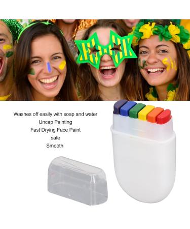 Bagima 2 Flags Face Painting Games - 6 Rainbow Colors for Festive Celebration & Party Body Art - Buy Online on GoSupps.com