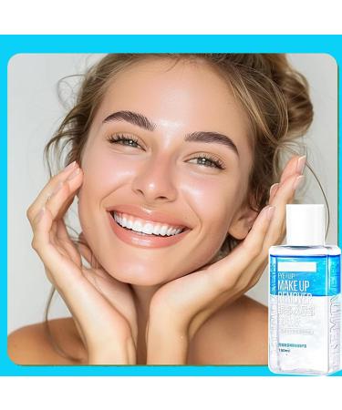 Double Effect Waterproof Eye Make-Up Remover 150ml Unique Water & Oil Combination Gentle Formula For Eye Lip & Face Makeup Sensitive Skin - Buy Online on GoSupps.com