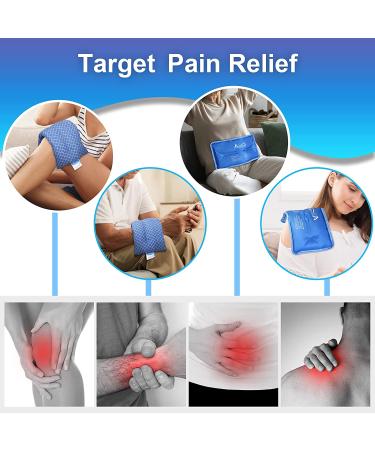 Atsuwell Microwave Heating Pad & Gel Ice Pack Combo - 2 Packs 14x7.5 for Hot Cold Therapy - Buy Online on GoSupps.com