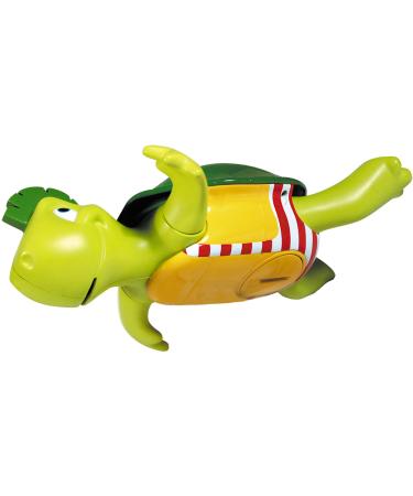 TOMY Toomies Swim & Sing Turtle Baby Bath Toy | Interactive Educational Toy with Music and Sounds | Water Play Toys For Boys & Girls 1 2 3+ Year Olds 18 x 18 x 21.082 cm Swim n Sing Turtle