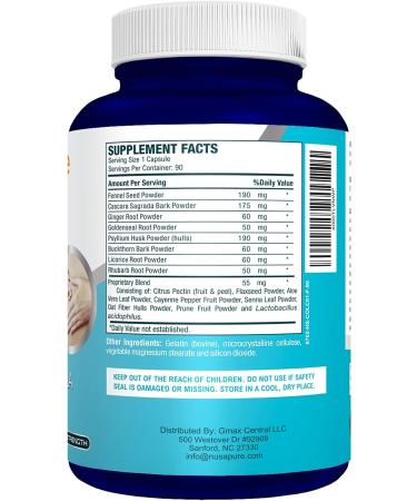 NusaPure Colon Complex - 90 Capsules | Gentle & Effective Colon Cleanse Formula - Buy Online on GoSupps.com