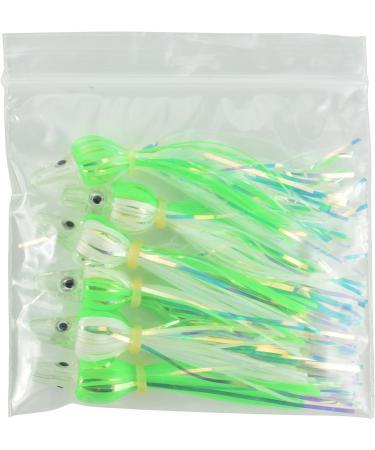 LAST CAST TACKLE Silicone Holo Teaser - 6 Pack - Choose from 5 Green/White Colors - Buy Online on GoSupps.com