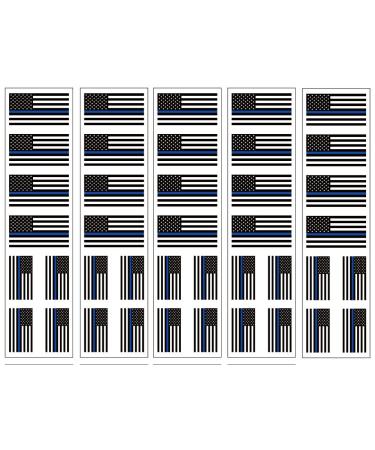 40 Tattoos: Thin Blue Line American Flag: Police & Law Enforcement Support