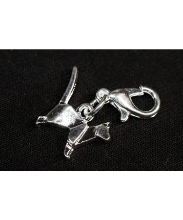 Miniblings Cat Charm Zipper Pull | Handmade Silver Origami Animal Jewelry | Fashion Pendant & Bracelet Trailer - Buy Online on GoSupps.com