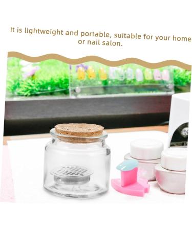 DRESSOOS Nail Cup Nail Liquid Holder Nail Brush Dappen Cup with Lid Acrylic Nail Dappen Dish Manicure Nail Dish with Wooden Lid Manicure Nail Dish with Stainless Steel Mesh Nail Dish Cup - Buy Online on GoSupps.com