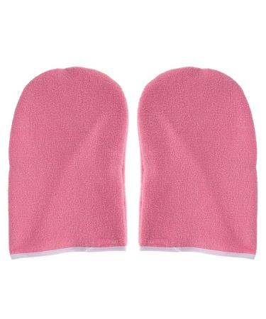 Hand Gloves Portable Paraffin Baths Hand Cover Waxing Wax Treatment Moisturizing Kit for Hand (Pink)