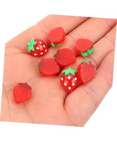 FRCOLOR 300 Pcs Nail Fruits Decoration Strawberry Nail Tool Lip Gloss Hand Cherry Slices Fruit Flatback Travel Bottles for Toiletries Nail Fruit Slices Pineapple Accessories Red Resin 3d - Buy Online on GoSupps.com