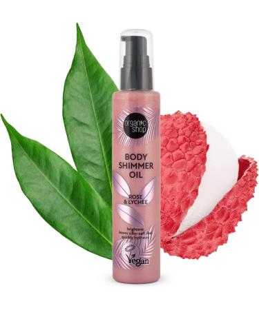 Organic Shop Body Oil Rose & Lychee 100ml - Buy Online on GoSupps.com