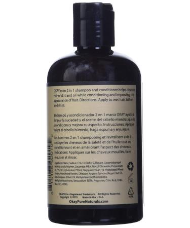 Okay 2-in-1 Men's Shampoo Conditioner - 8 Oz | Best for Worldwide Shipping - Buy Online on GoSupps.com