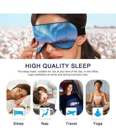 Haskirky Light Blocking Eye Mask - Adjustable & Breathable for Deep Sleep and Relaxation | Ideal for Travel, Office, Yoga & Meditation - Buy Online on GoSupps.com