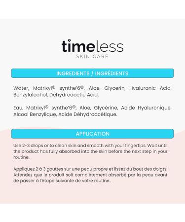 Timeless Matrixyl Synthe 6 Serum Unisex 1 oz - Buy Online on GoSupps.com