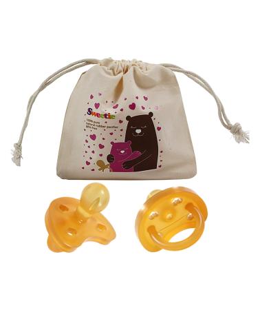SWEETIE Natural Rubber Pacifier Rounded Heart Shape 1 Piece (6-12 Medium) 6-12 Medium
