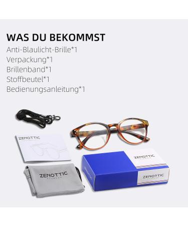ZENOTTIC Lightweight Tortoiseshell Reading Glasses for Men & Women - Durable Stylish Design Elastic Temples - 1.25x Magnification - Buy Online on GoSupps.com