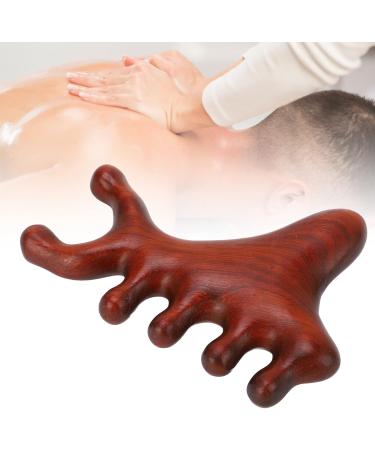 Handmade Sandalwood Wood Head Massage Comb | Wide Tooth Scalp Massager for Hair Growth | Gua Sha Scraping Device for Hair Care - Buy Online on GoSupps.com