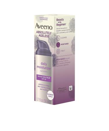 Aveeno Absolutely Ageless Anti-Wrinkle Facial Moisturizer SPF 30 with Blackberry Complex, Vitamins C & E - 1.7 fl. oz - Buy Online on GoSupps.com