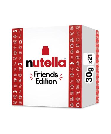 Nutella Friends Edition Chocolate Hazelnut Spread - 21-Count Holiday Stocking Stuffers (1.05 oz Each) - Buy Online on GoSupps.com