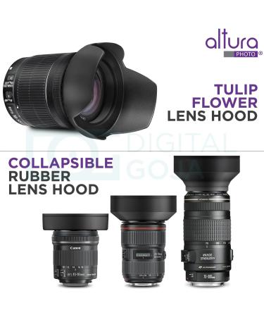 Altura Photo 58mm Professional Accessory Kit for Canon EOS Rebel T8i T7i T7 T6i T6 SL3 DSLR - Wide Angle & Fisheye Lens, Filter Kit, Macro Close-Up Set, UV CPL ND4 & More - Buy Online on GoSupps.com