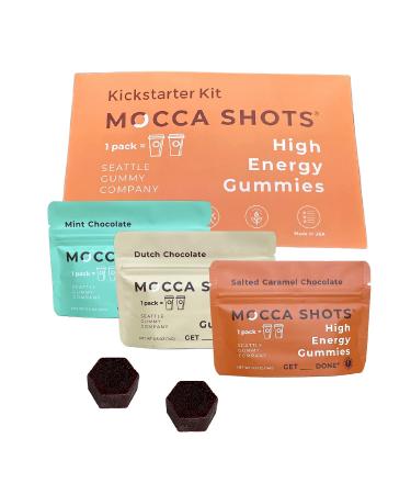 Caffeine Energy Chew 3-Pack, 200mg of Caffeine per Pack! Caffeine Boost, Coffee Energy Gummy, Mocca Shots High Energy Gummies, Vegan, All-Natural, Plant-Based, Gluten-Free (Pack of 3)