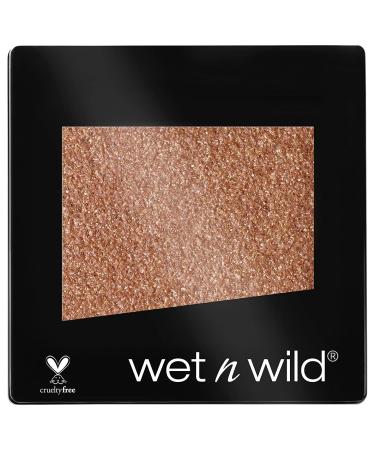 Wet n Wild Color Icon Glitter Single Eyeshadow Shiny Single Eyeshadow with Hydrating Formula and Silky Texture Professional Glitter for Makeup Toasty