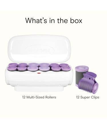 Conair Jumbo & Super Jumbo Ceramic Hot Rollers Set with Bonus Super Clips - 1.5 and 1.75 Rollers - Amazon Exclusive - Buy Online on GoSupps.com