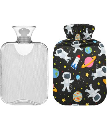 Buy Naanle Galaxy Astronaut Heat Bottle 1L - Space Travel Design Transparent Cover Perfect for Pain Relief & Cold Therapy - Ideal for Bed & Hand Warmth - Buy Online on GoSupps.com