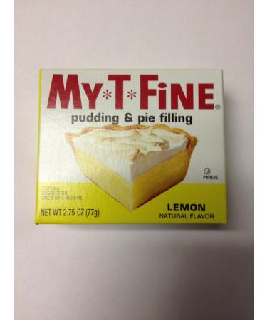 My T Fine Pudding (Lemon 4 Servings) Lemon 2.75 Ounce (Pack of 1)