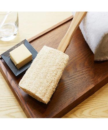 ROSENICE Loofah Brush Bath Brush with Long Handle - Removable & Perfect for All Skin Types | International Shipping Available - Buy Online on GoSupps.com