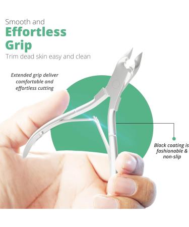 Cuticle Cutter Set (Silver with Pusher) - Buy Online on GoSupps.com