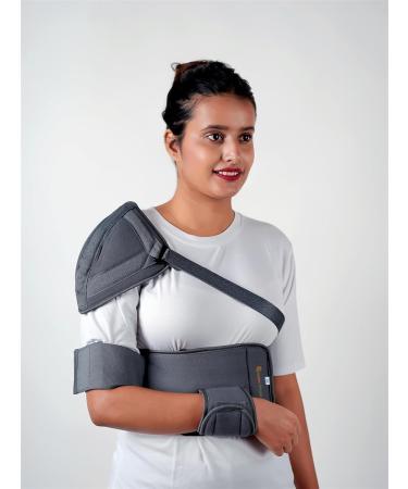 Left Right Shoulder Immobilizer Arm Sling Brace - Adjustable X-Large Cuff & Elbow Support for Ultimate Comfort | International Shipping Available - Buy Online on GoSupps.com