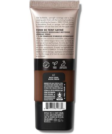 e.l.f. Soft Glam Fond de teint couverture moyenne longue dur e et raffermissant pour une finition lisse satin e v g talien et sans cruaut envers les animaux 61 Rich Cool - Buy Online on GoSupps.com