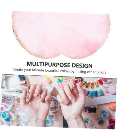  SOESFOUFU Nail Palette Nail Art Polish Mixing Plate Nail Color Mixing Plate Nail Mixing Plate Nail Mixing Nail Accessories Heart Shape Resin - Buy Online on GoSupps.com