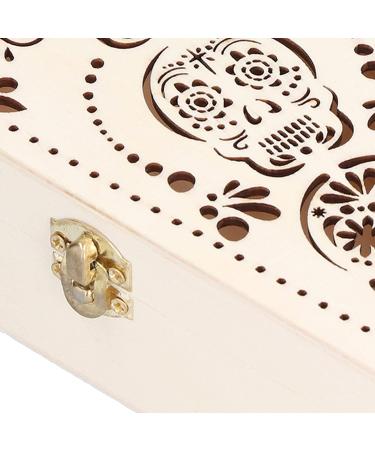 Psytfei 2Pcs Hamster Coffin DIY Unfinished Wooden Coffin Box for Small Pet Funerals Halloween Party Decoration 17.7x9.5x4.9cm(Skull Head) - Buy Online on GoSupps.com
