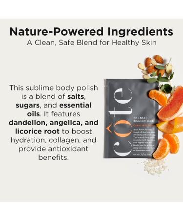 Re-Treat Exfoliating Detox Body Polish Scrub - Natural Dandelion & Liquorice Formula for Face & Body | Essential Oils Infused - Buy Online on GoSupps.com