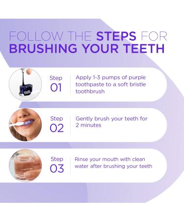 St. Mege Purple Toothpaste | Teeth Whitening Gel with Color Wheel Technology | Gentle Formula for Adults | Stain Removal & Brightness Booster | 1 fl oz - Buy Online on GoSupps.com