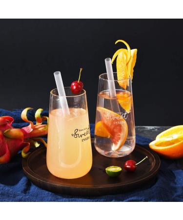 ALINK 100 PCS Clear Plastic Boba Straws - 1/2 Wide X 8 1/2 Long - Disposable for Bubble Tea, Shakes, Popping Pearls - Buy Online on GoSupps.com