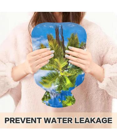 Buy Naanle 2L Hot Water Bottle with Cover - Sea Beach Palm Design for Menstrual Cramps & Pain Relief | Heat & Cold Therapy - Buy Online on GoSupps.com