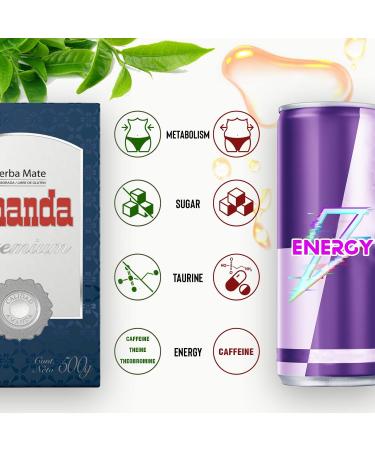 Amanda Yerba Mat Premium: 0 5 kg+ chantillon (40g)| Boisson nergisante et tonique riche en vitamines et antioxydants!Acc l re le m tabolisme. - Buy Online on GoSupps.com