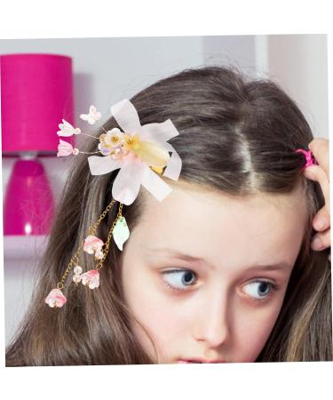 Beaupretty 2 Pairs tassel flower hair clip chinese hair accessories hair gems for women pink flower hair clip hair clips for kids girls hair clips small hair clips child Hairpin the flowers - Buy Online on GoSupps.com
