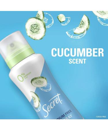 Secret Aluminum Free Deodorant for Women - Refreshing Cucumber 4.1 oz | International Shipping Available - Buy Online on GoSupps.com