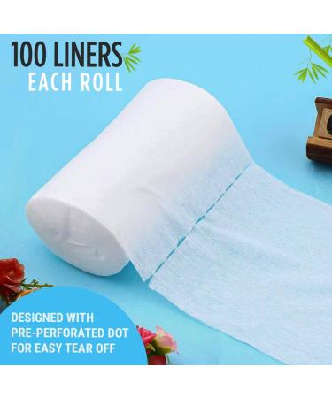 Disposable Cloth Diaper Bamboo Liners  4 Rolls  Fragrance Free & Chlorine Free  Compostable  Dye Free Flushable Biodegradable Viscose Bamboo Liners for Cloth Diaper 100 Each Sheets for 4 Rolls - Buy Online on GoSupps.com